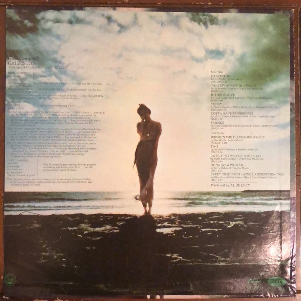 ***Free*** Glen Campbell Galveston Vinyl Lp